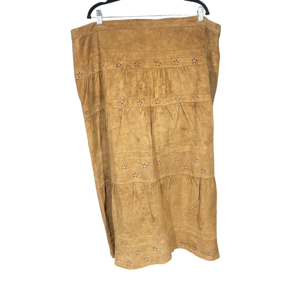 Denim & Co. Suede Skirt